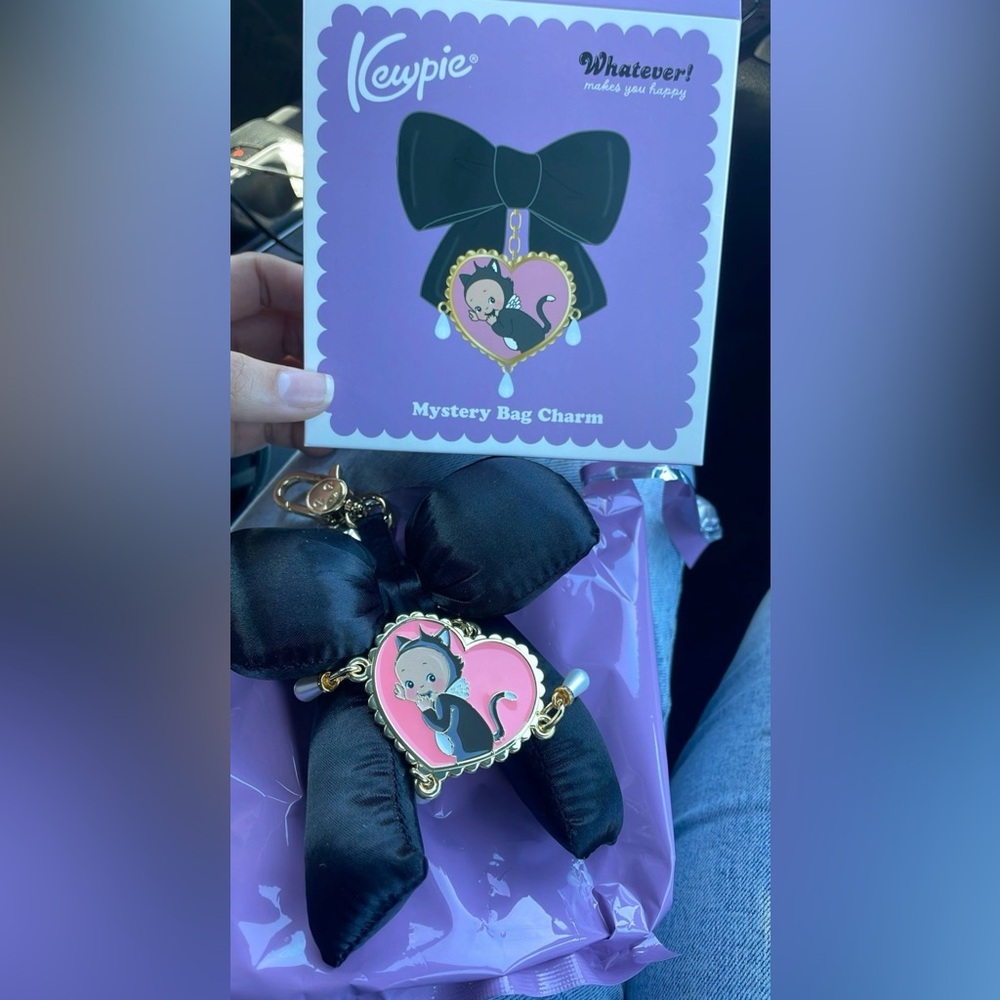 Kewpie Bow Bag Charm